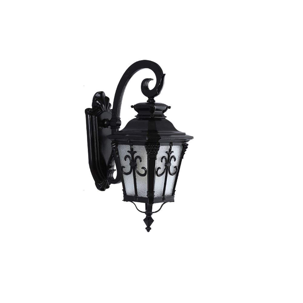 HYJAUSXB Wall Lamps Sconces IP54 Waterproof Exterior Lantern Outdoor Island Path Die cast Aluminum Light Post Sconce(Bronze-56 * 34cm)