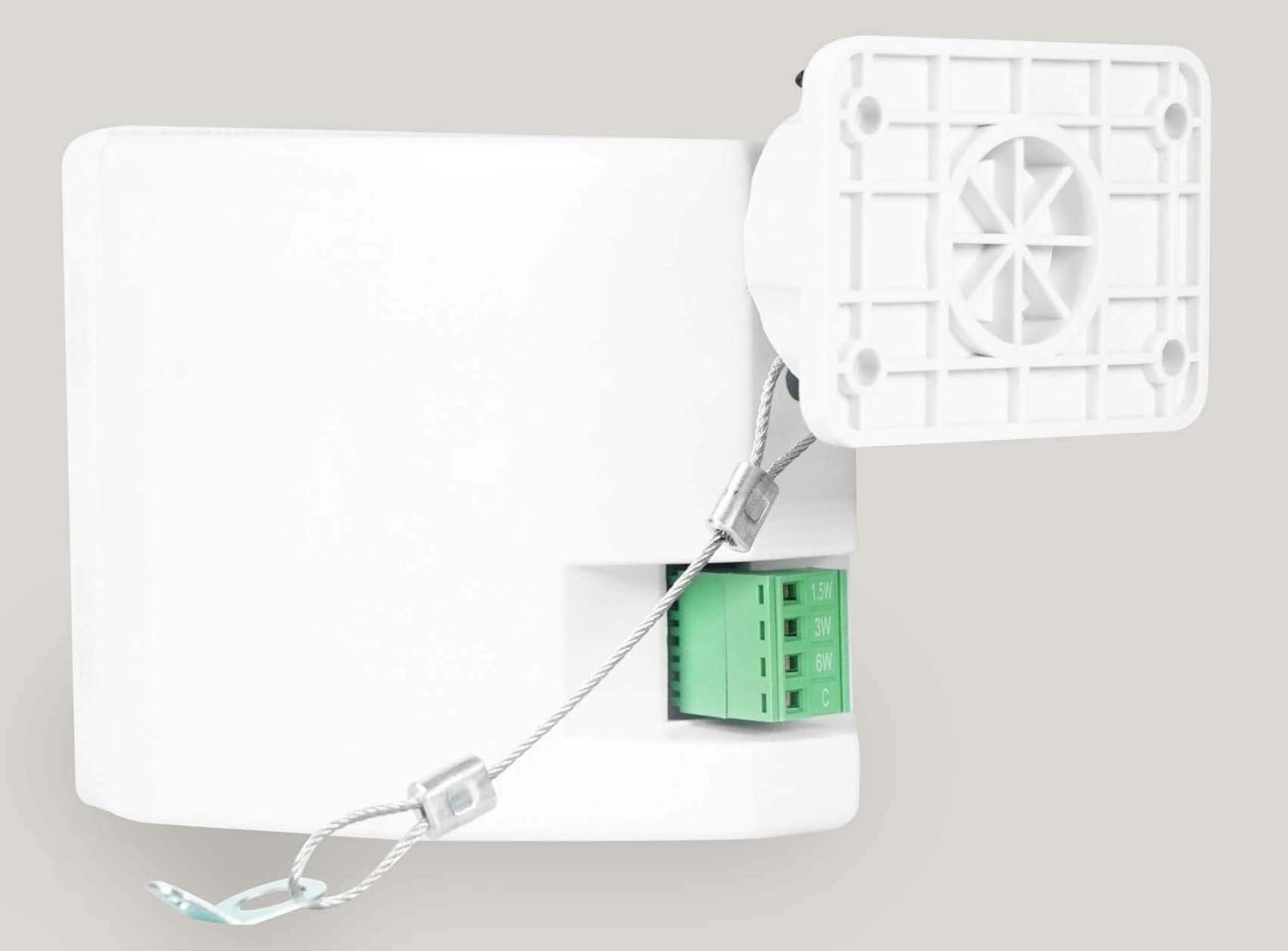 Holiday Deals 🛒 Cube by Rockville Pair of 3.5 White Commercial 70V Swivel Wall Mount Speakers
