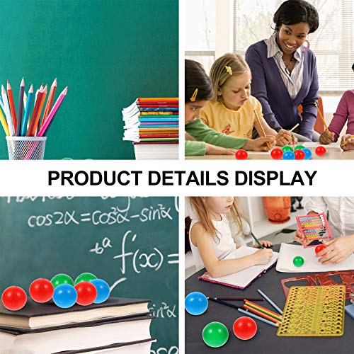 TOYANDONA 30 Stück Bunte Plastikbälle Mini-Spielbälle Quetschsichere Grubenbälle Spielzeug Verdickt Mathe Lernen Lehrbälle für Kleinkinder Kinder Spielen Zelte Tunnel (15Mm)