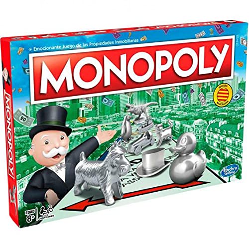 Monopoly Juego de Mesa para Familia y Niños de 8+ años