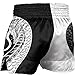 Viper Snake Muay Thai Shorts Boxing Shorts Trunks Kick Martial Arts Training Gym Clothing Black and White