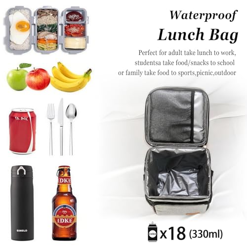14L 18-Can Tuercao Collapsible Soft Cooler Bag w/ Shoulder Strap (Grey or Red) - image 5