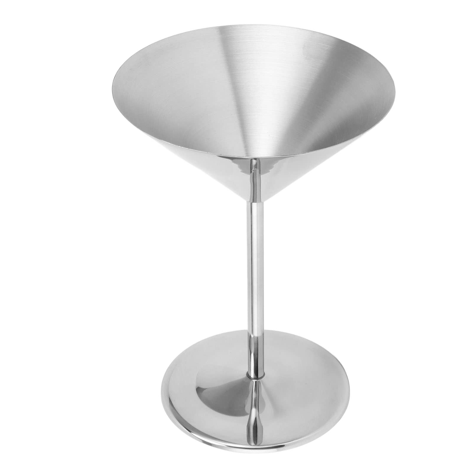 Kieliszki do Martini, Stal Nierdzewna Szklane Martini Metalowe Kieliszki Koktajlowe Nietłukący Kielich do Home Baru, Srebrny