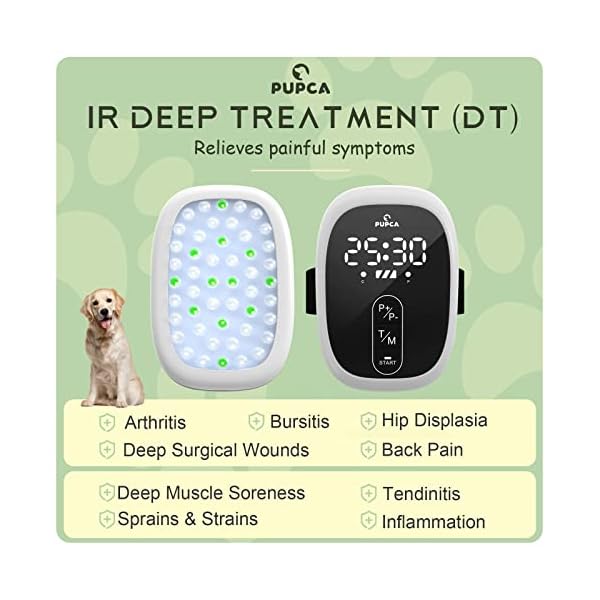 PUPCA-Cold-Laser-Therapy-Device-for-Dogs-with-Hip-Joint-Pain-and-Mobility-Issues-Home-Laser-Therapy-Clear-Skin-Infections-Red-Light-Therapy-Vet-Device-for-Muscle-Pain-from-Dog-Arthritis PUPCA Cold Laser Therapy Device for Dogs | Hip & Joint Pain Relief