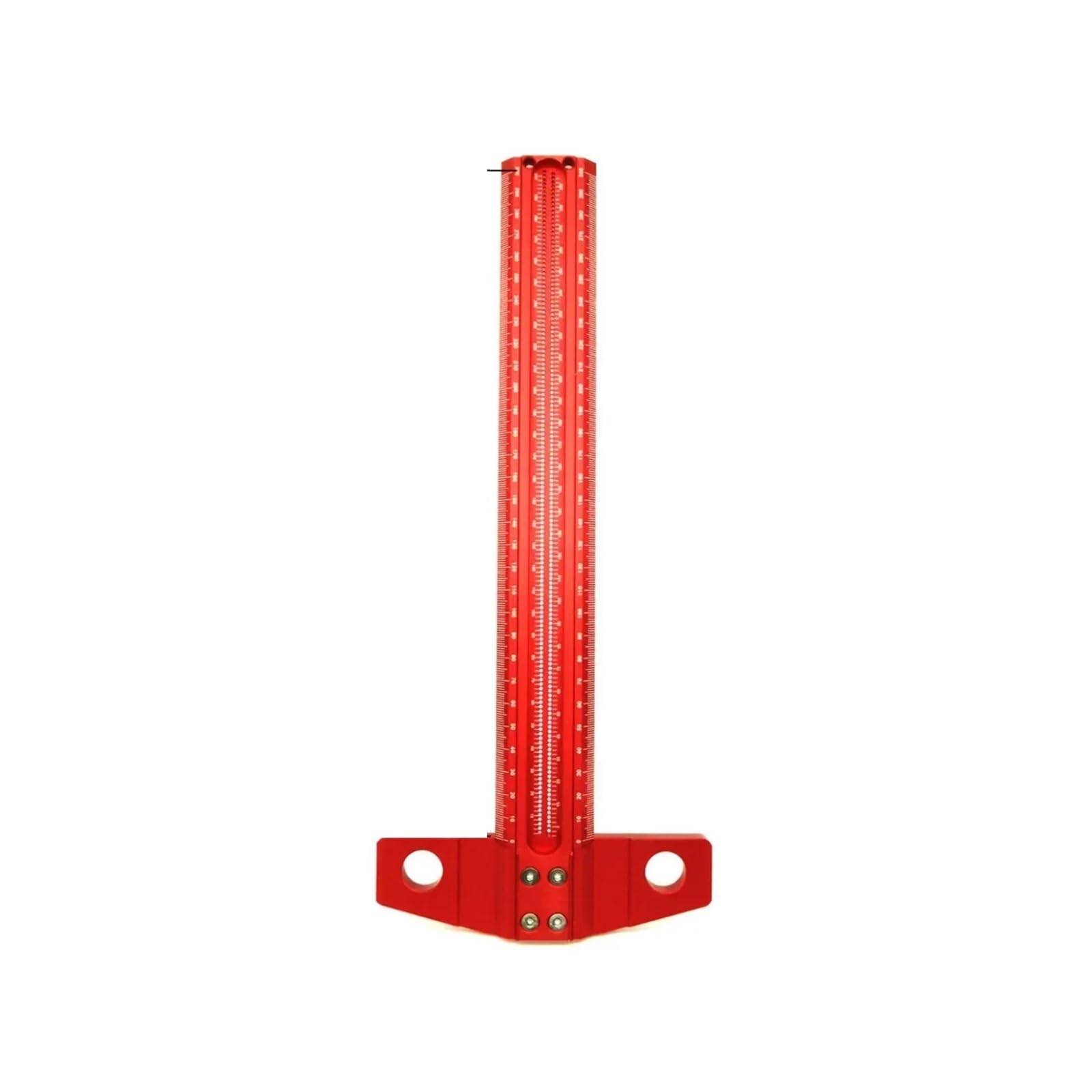 60-500MM Precision Marking T-Ruler Aluminum Alloy Woodworking Scribe Gauge Deluxe Crossed-out Hole Scribing Ruler for DIY/Household(TS-300)