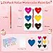 Valentines Day Gifts for Kids, 24 Packs Heart Watercolor Paint Sets with Dessert Food Painting Cards, Classroom School Exchange Prizes & Art Party Favors for Boys Girls