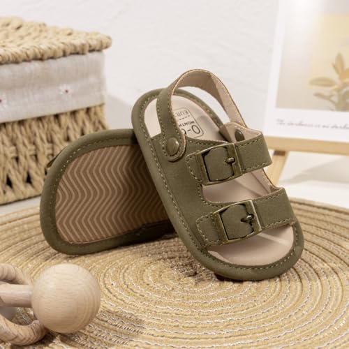 Image of CENCIRILY Infant Baby Boys Girls Summer Beach Sandals Anti-slip Rubber Soft Sole Lightweight Breathable Athletic Toddler First Walking Shoes