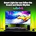 TJOY Smart Light Bars, Gaming Lights for Desk, 14 Inches, RGB Light Bar, TV Backlight with Music Sync and Scene, 60 Lumens, Ambient Lighting for PC, Game, RGB Desk Lighting(Black)