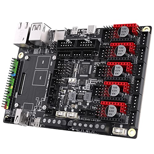 BIGTREETECH Manta M5P V1.0 Motherboard to Run Klipper Firmware, Compatible Raspberry CM4 & CB1 Adapter, 32-Bit Mains 64MHz Core, BTB Connecter