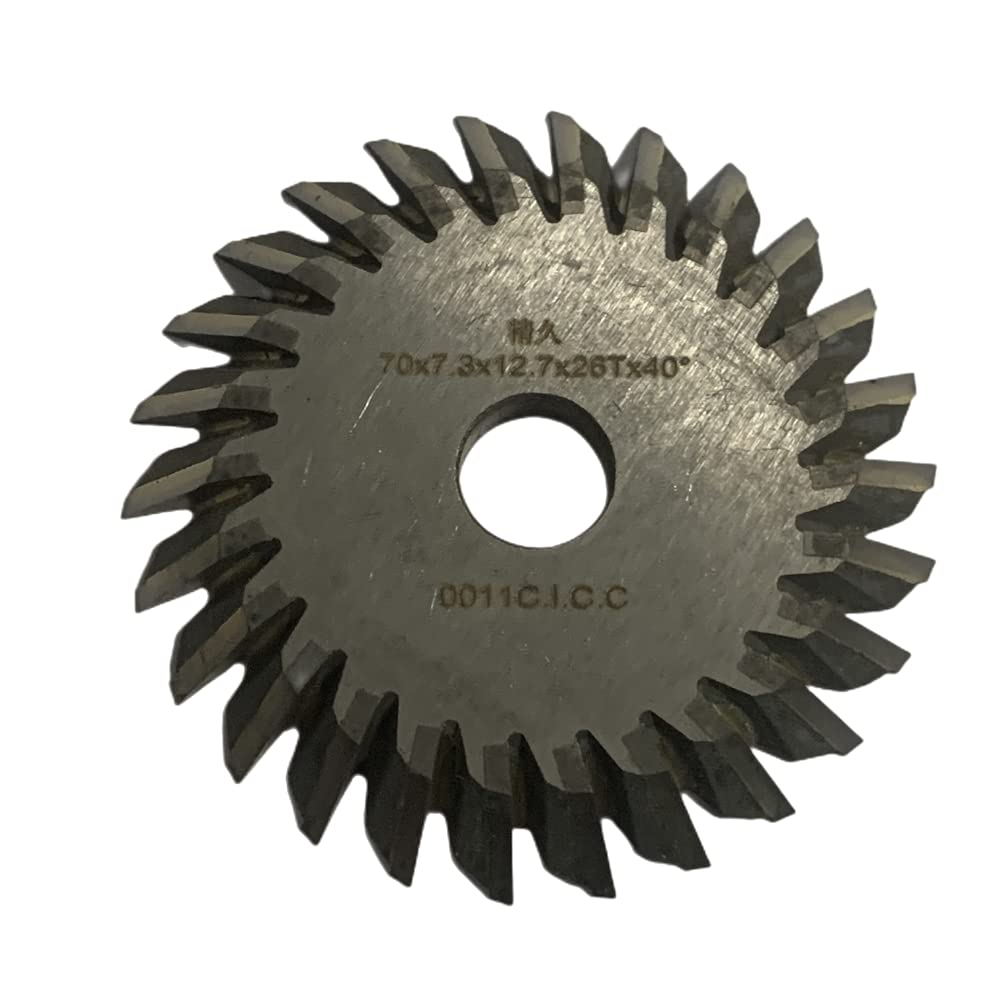 26teeth Milling Cutter 0011C I.C.C.(70X7.3X12.7) for Wenxing Machine100D,100E,100E1,100F,100G,101,201C,201D(one piece)