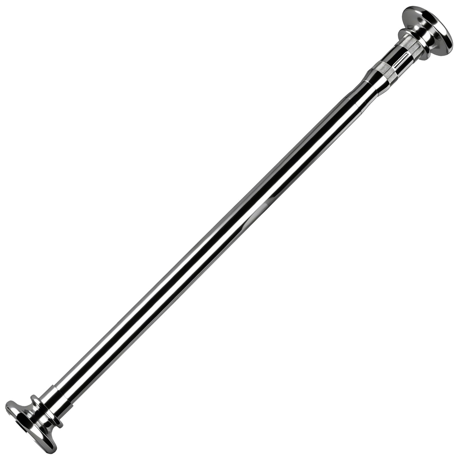 Tension Curtain Rod, Spring Loaded Non Drilling Shower Curtain Rod, 28-106in, for Window, Closet, Laundry, Room Divider(Silver,100-170cm/39-67in)