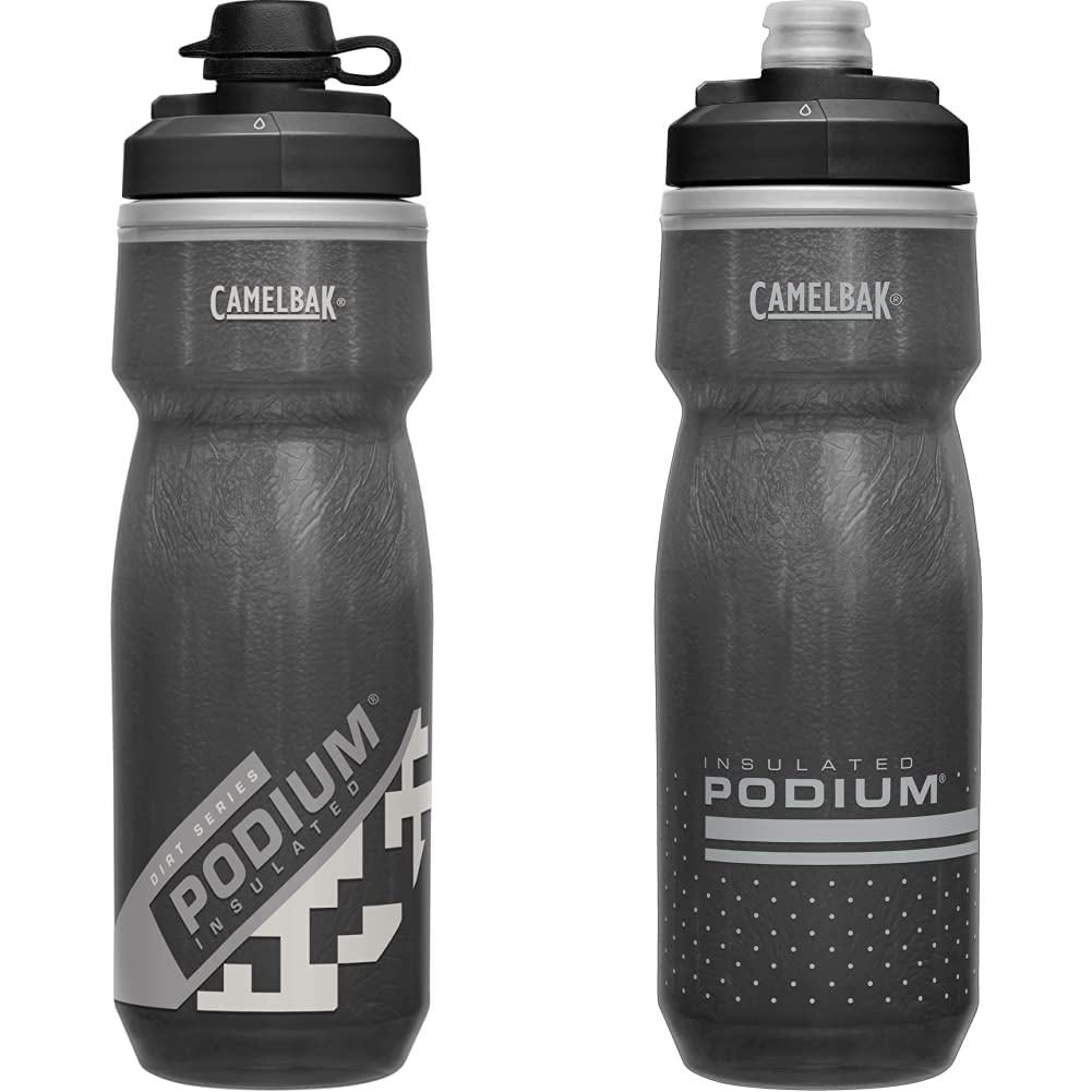 Podium Dirt Series Chill 21oz Black Bottle - 001 Black/Grey, N & Podium Chill 21oz Black Bottle - 001 Black/Grey, N