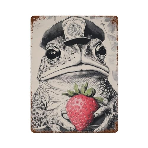 Décoration murale grenouille vintage en fer pour habiller un mur vide de bar ou de club