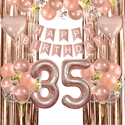 Ballons rose 35 ans anniversaire pour réussir facilement votre décoration