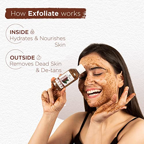 Bella Vita Organic Exfoliate Coffee Scrub for Face & Body, Blackhead Remover, De Tan Removal Ayurveda, Dirt Removal from Neck, Knees, Elbows, Arms75 g - Image 6
