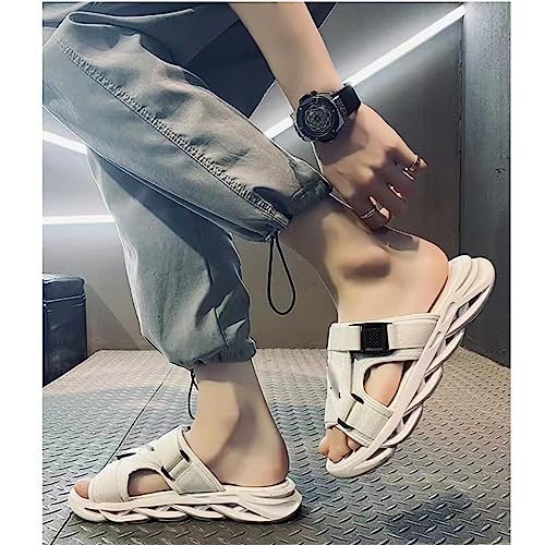 White Beach Slippers Outdoor Sandals Soft Sole Thick Sole Korean Version4