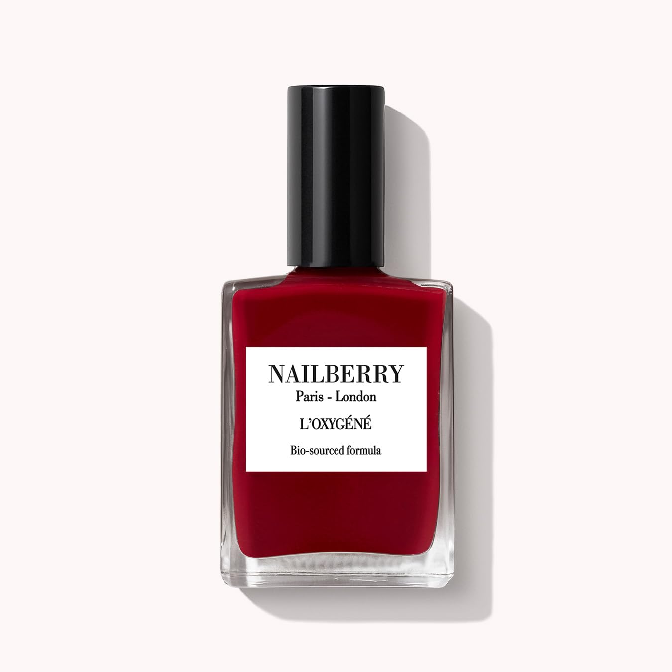 L'Oxygéné Oxygenated Nail Lacquer | Le Temps Des Cerises, 15 ml | Polish for a Healthier Manicure & Long Lasting Colour | 12-Free, Vegan, Halal, Cruelty & Gluten Free