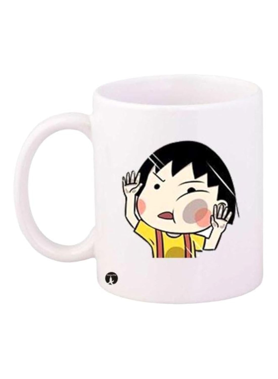 RYN Anime Chibi Maruko Chan Printed Mug White/Beige/Yellow - RYNmg12630
