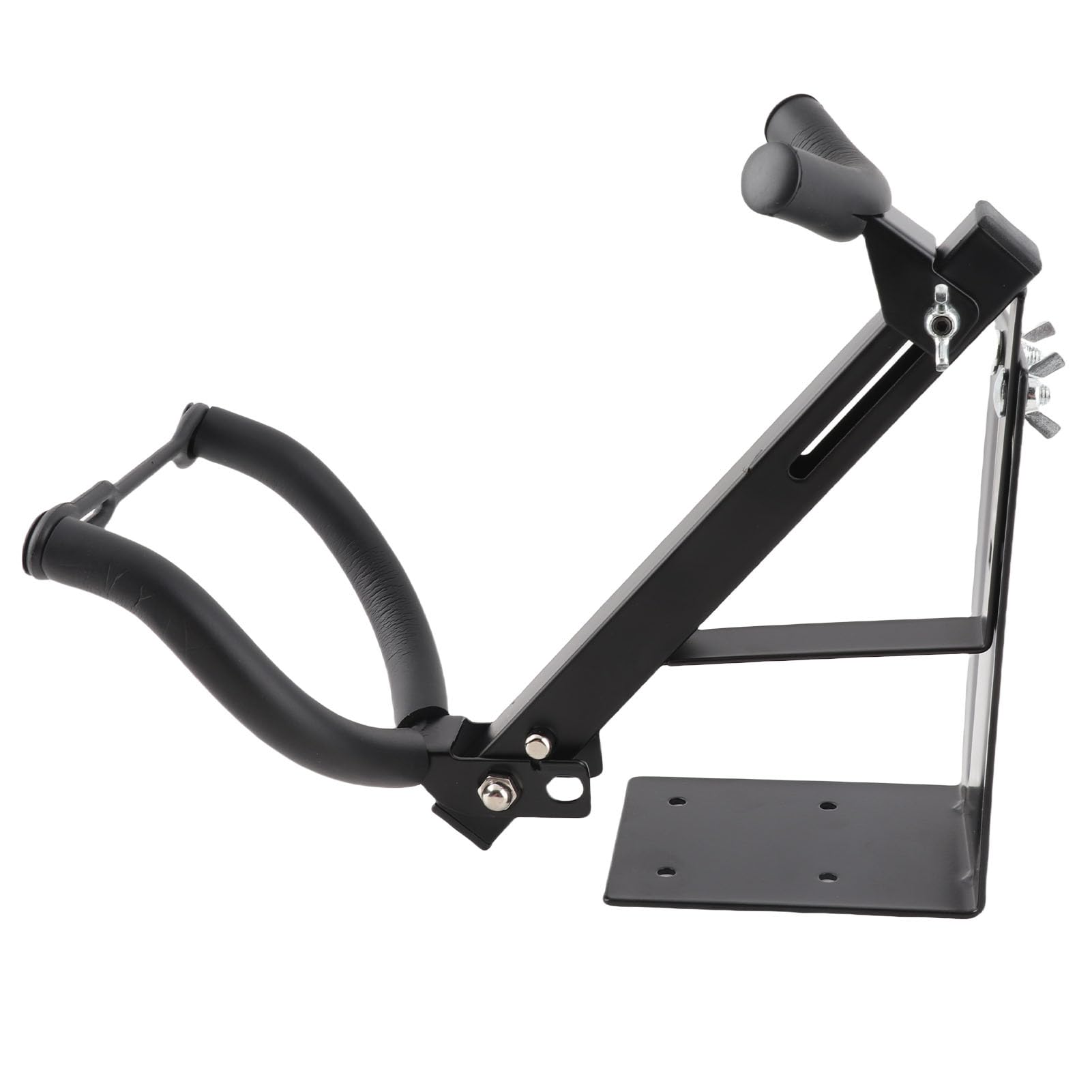 Muiltvoe Alto Sax Wall Mount Stand, Sturdy Metal with Sponge Protection for Secure Saxophone Display, Easy to Install and Adjust, Save Room Space, Fits Most Alto Tenor Saxophones