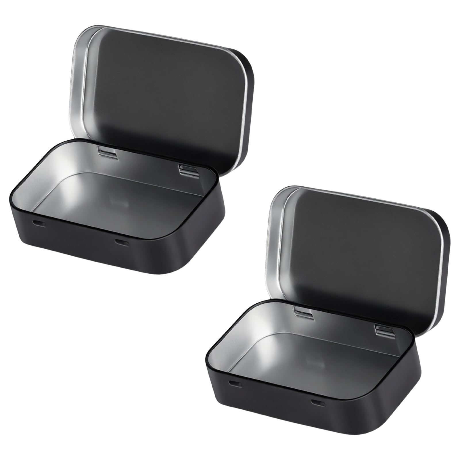 APGLSXY Space Efficient Iron Storage Containers Flipped Top Designs Sturdy Tin Boxes for Home Daily Use Desk Organizers Containers