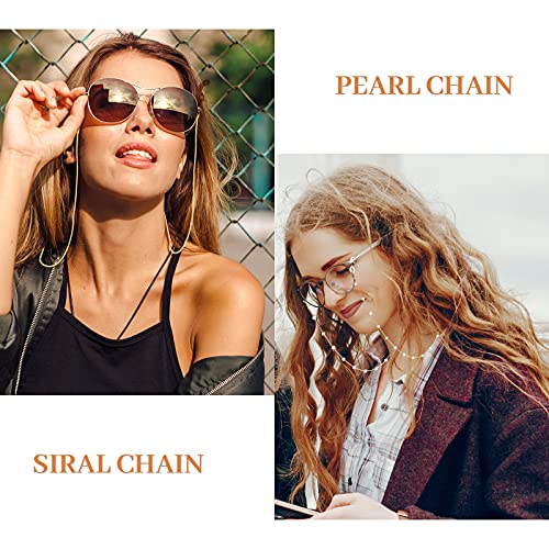 6 Pieces Eyeglass Chains For Women Sunglass Holder Chain Face Cover Holder Chain Beaded Eyeglasses Chain Strap Eyewear Chain Glasses Cord Lanyard With Rubber Ring Ear Hook #TOP5