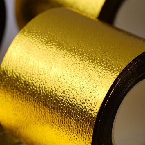 Partywoo 4711100102353 Crepe Paper Streamers 4 Rolls 328Ft, Pack Of Gold Foil Party Streamers thumb #1