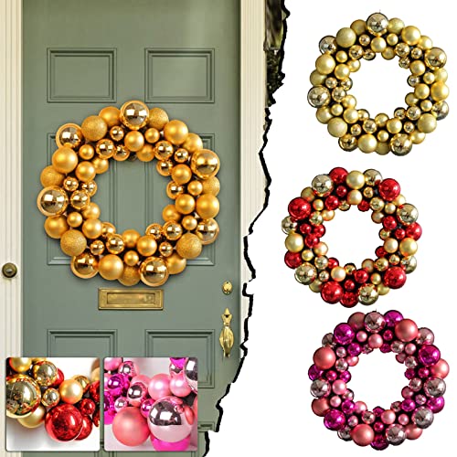 Weihnachtskugelkranz, Weihnachtskranz, Weihnachten - Adventskranz mit...