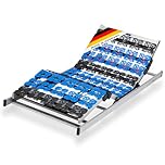 CubeSleep 7-Zonen Tellerfeder-Lattenrost Cloud 90x200 cm | Kopf- und Fußteil elektrisch verstellbar | Made In Germany | GS Zertifiziert – geprüfte Sicherheit | fertig montiert