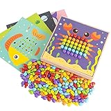 avis puzzle 3d harry potter □ Verbesserung der Farbbewusstsein: Pilz Nägel verwenden sechs gemeinsame hellen Farben im Leben.Kommt mit einem aus Holz Aufbewahrungsbox, die für Baby Lagerung bequem ist und entwickelt eine gute Gewohnheit des Babys Lagerung.