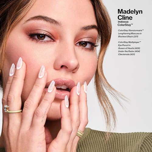 Revlon Colorstay Xtensionnaire Mascara Allungante, Mascara + Siero Ciglia, Con Scovolino Affusolato Per Ciglia 2X Più Lunghe, Infuso Con Pro Vitamina B5, Durata Fino A 24 Ore, 201 Blackest Black - 5