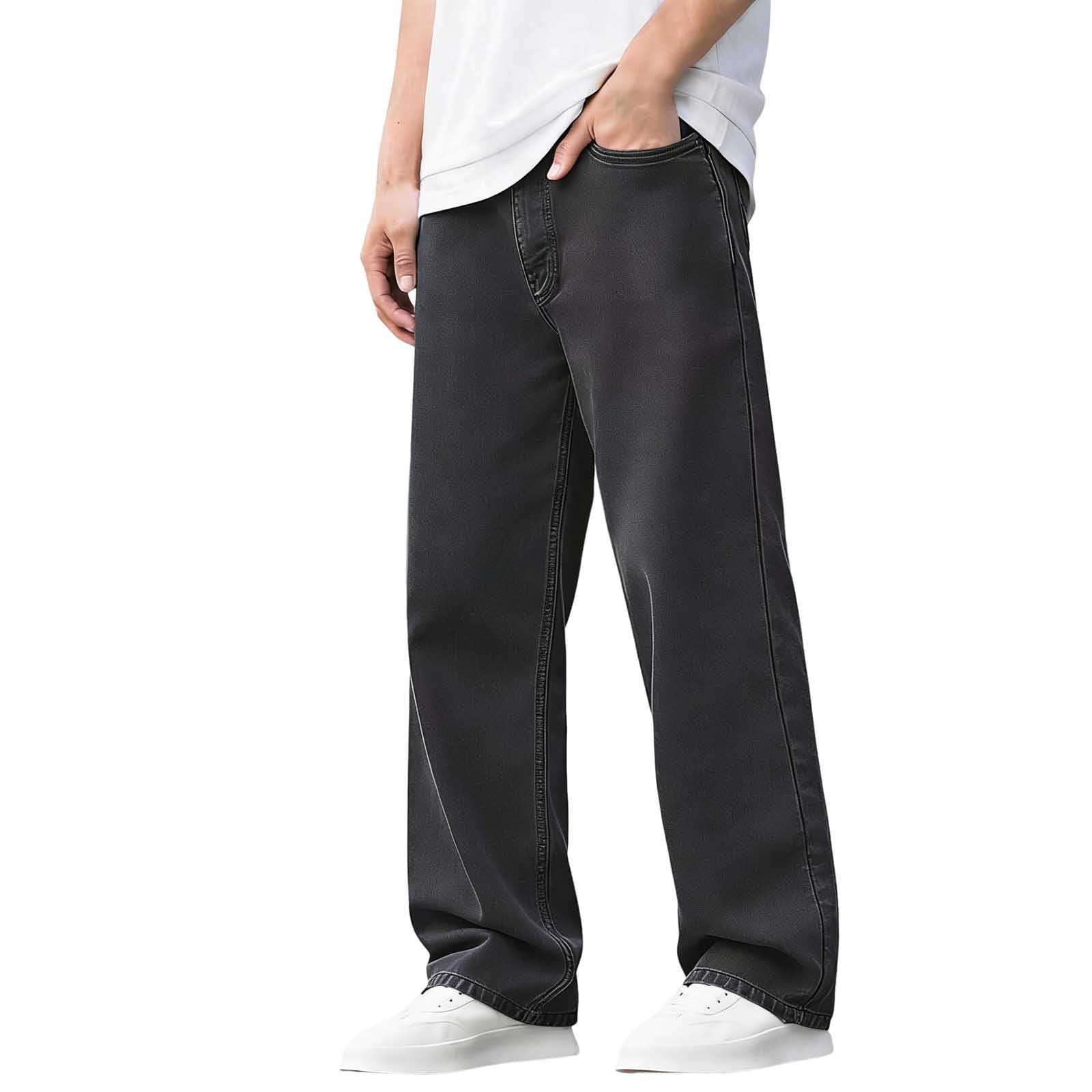 Jean droit à jambe large ado 13-17 ans coupe rétro ample - 7