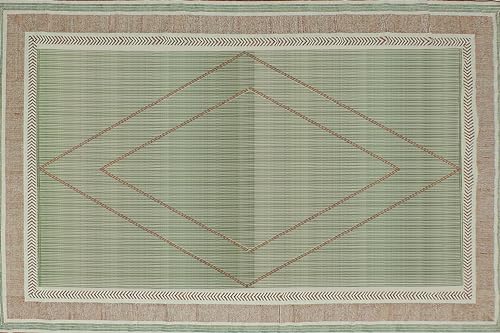 Tapis géométrique bohème 61 x 91 cm lavable en coton pour petite salle de bain - 6