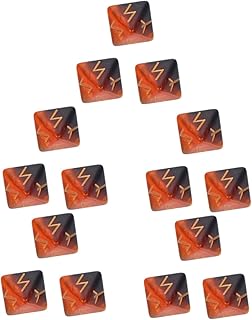 Toyvian 15 Pçs Dados Dados Coloridos Número Brinquedos Decoração Tablescape Dados Padrão Para Jogos Dados Divertidos Poliédricos Runa Dados Runa Adereços Decorativos Dados Decorativos