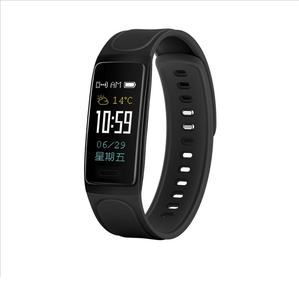 YANXH Fitness Tracker, Heart Rate Blood Pressure Monitor Smart Bracelet With Bluetooth Pedometer Waterproof Sleep