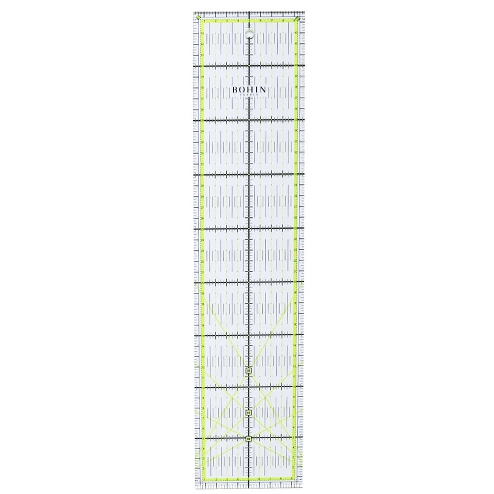 Règle de patchwork rectangulaire Bohin 10x45cm anti-erreur de coupe - 5