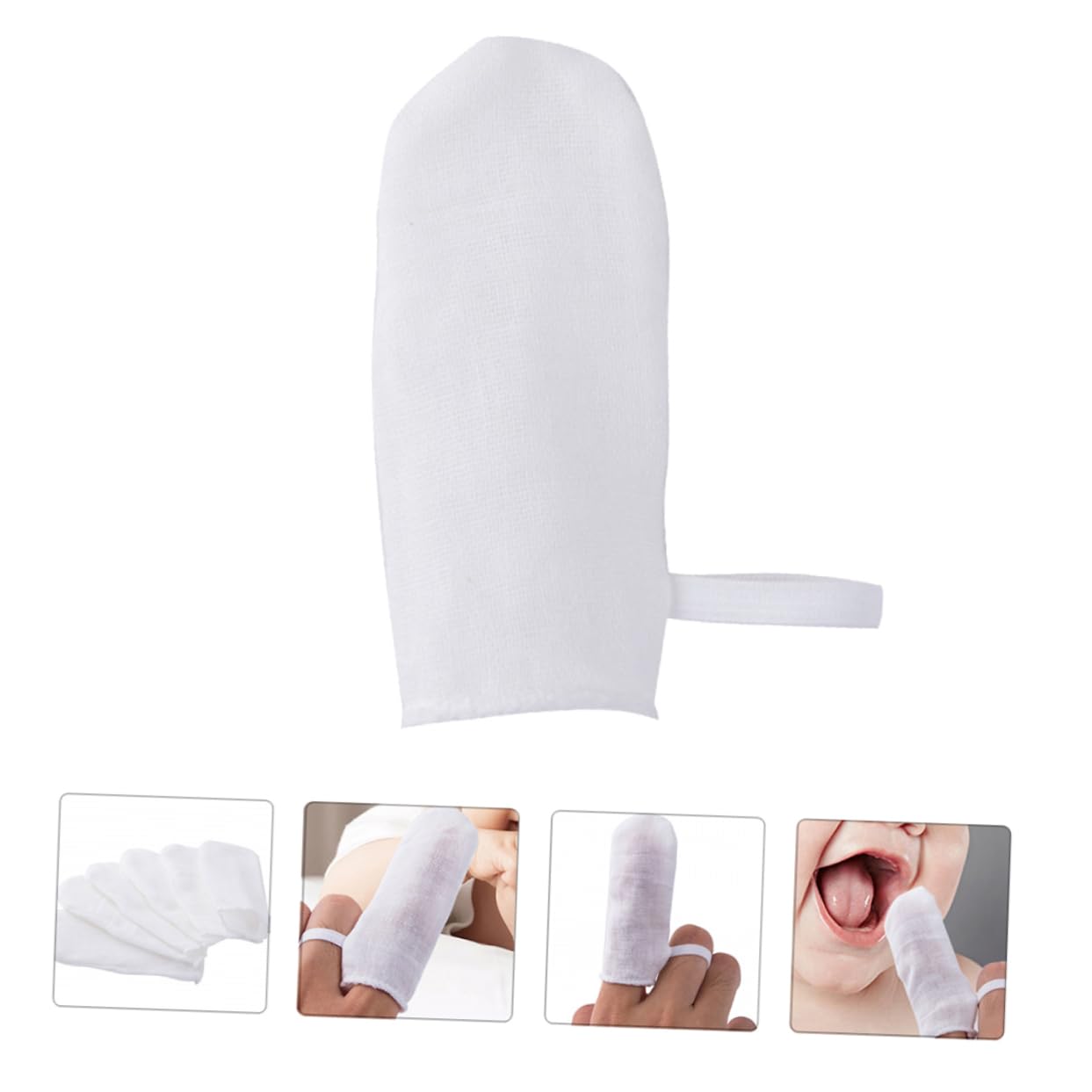 KOMBIUDA 3 Set 18 Pz Garza Bambino Bocca Pulire Panno Denti Da Latte Spazzolini Da Denti Gomma Neonato Spazzolino Da Denti Bambino Strumento Spazzolino Da Denti Per Il