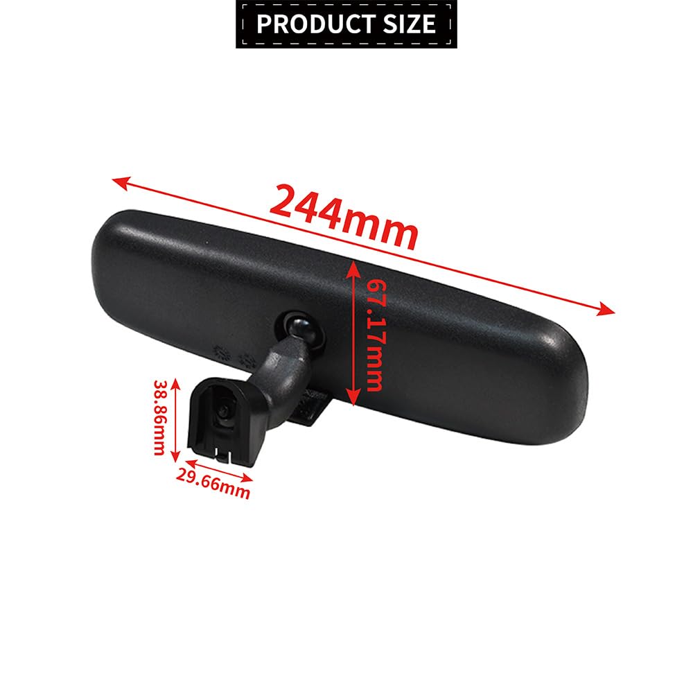 Specchietto Retrovisore Interno Auto Compatibile con Mazda 3 Axela BL 2009-2013 2 DE 2007-2014 DG8069220A