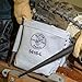 Klein Tools 5416L Tool Pouch, Leather Bull-Pin and Bolt Bag, Tunnel Loop Connection, Reinforced Bottom, 5 x 10 x 9-Inch