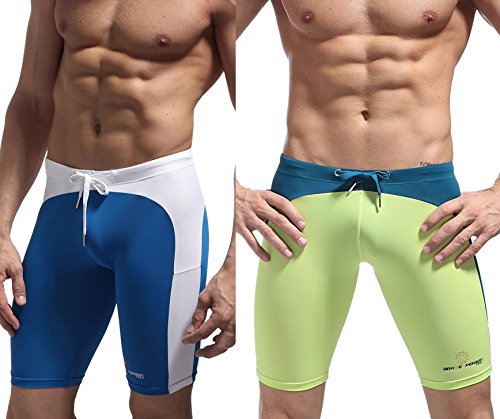 Fashion Soft Smooth Swimming Trunks Men's Sports Shorts Beach Pants B0005