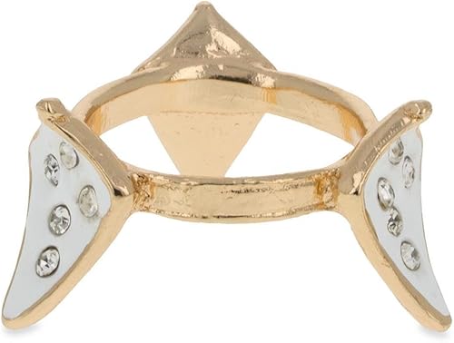 Miniatura 5 de BestPysanky Soporte para huevos de metal en tono dorado con rombos blancos, Metal