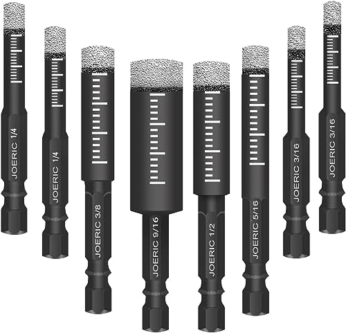 Set de 8 Brocas de Diamante Secas para Vidrio y Mármol miniatura 2