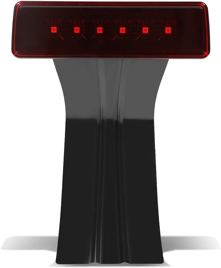 DNA MOTORING 3BL-JWR07-RD LED Third Tail Brake Light [for 07-17 Jeep Wrangler], Red
