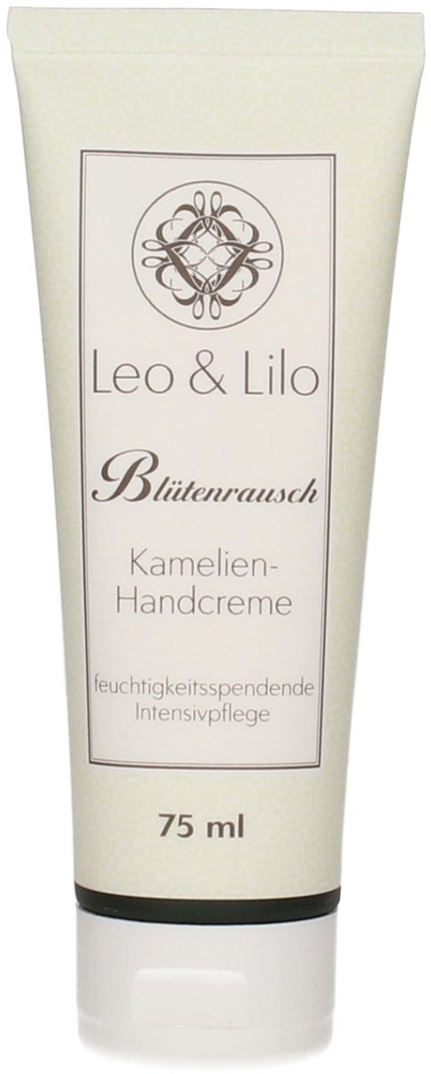 Leo & Lilo Camellia Hand Cream with Organic Oils 75 ml for Dry Skin Concentrated Care Formula Natural Cosmetics Made in Germany