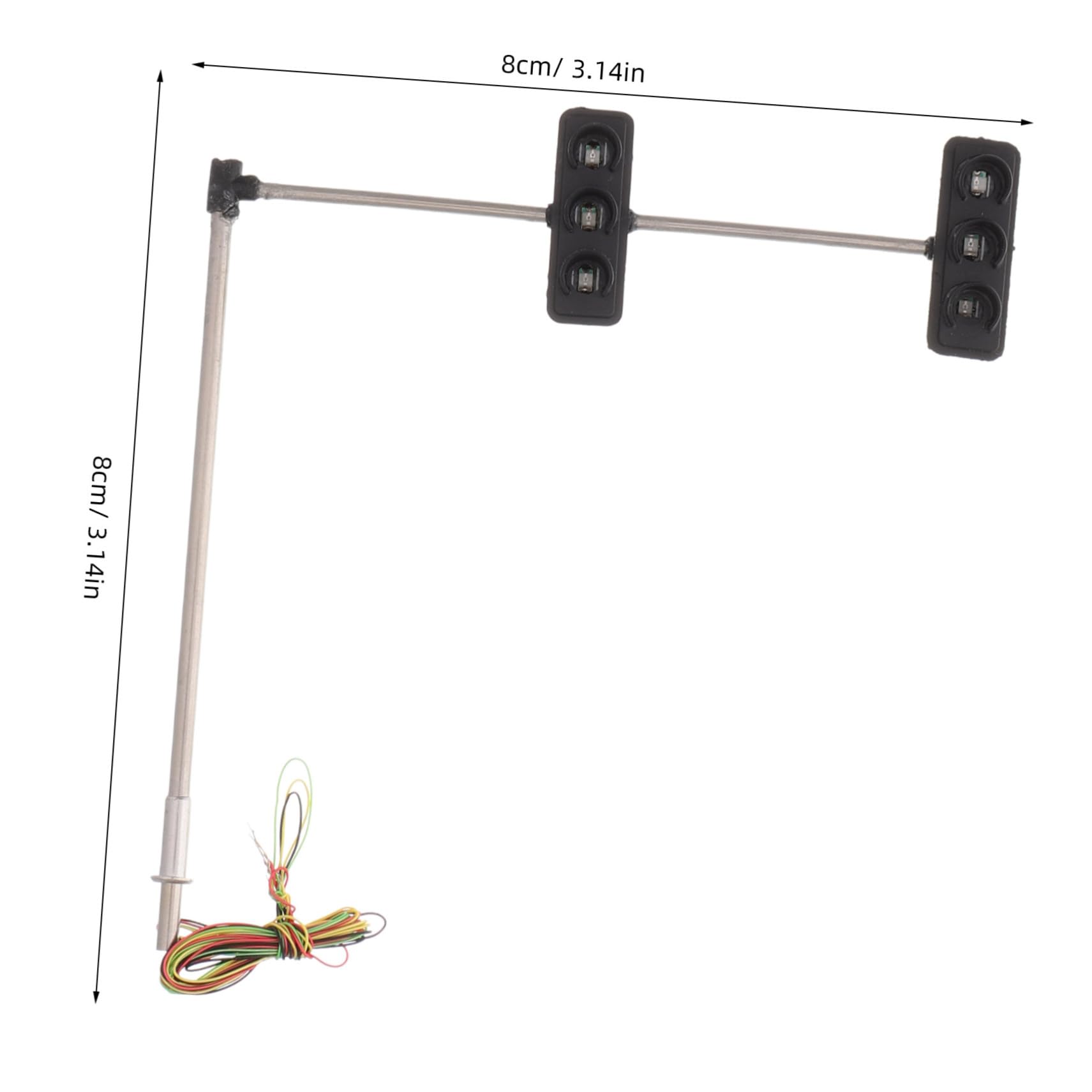 VANZACK DIY Signal Light Model Realistic Miniature Traffic Light for Sand Table Railway Projects Construction Enhances Aesthetic Educational Supply for Urban Scenery