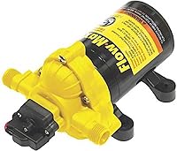 Vista 12 de Lippert Components Flow Max 12V Bomba de agua para RV, 3.0 GPM, 50 PSI, 9.5 Amp máx., autocebante, filtro de pantalla incluido - 689052