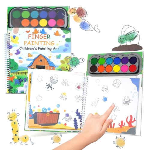 Finger Paint Finger Painting for Toddlers Hardcover Travel Finger Paint