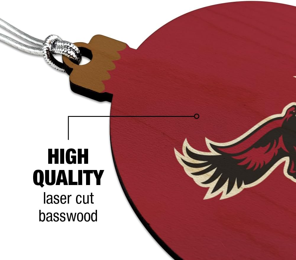 GRAPHICS & MORE Saint Josephs University Primary Logo Wood Christmas Tree Holiday Ornament - Image 3