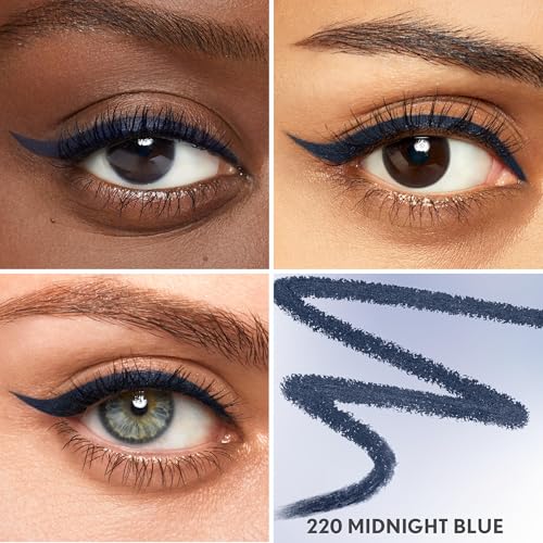 Image of CoverGirl Perfect Point Plus Eyeliner Pencil, Midnight Blue, Long-Lasting, Versatile Navy, Soft Smudging Tip, No Sharpening Needed, Pack of 1