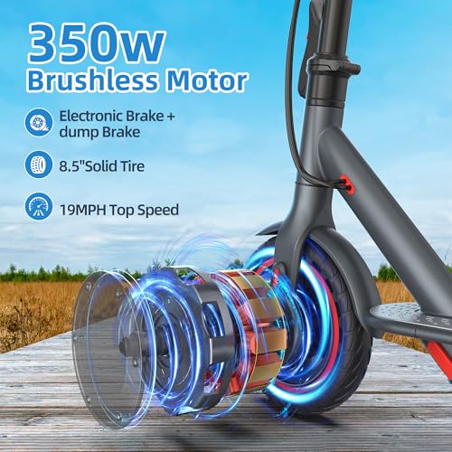 Electric Scooter for Adults – 19/22MPH & 15/22Mile Range,