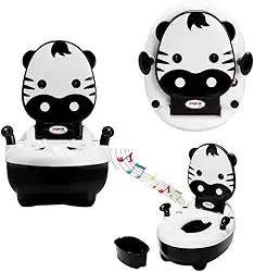 Troninho Penico Infantil Musical Desfralde Zebra Replay Kids